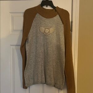 Harley-Davidson Gray and Brown Crewneck Sweater